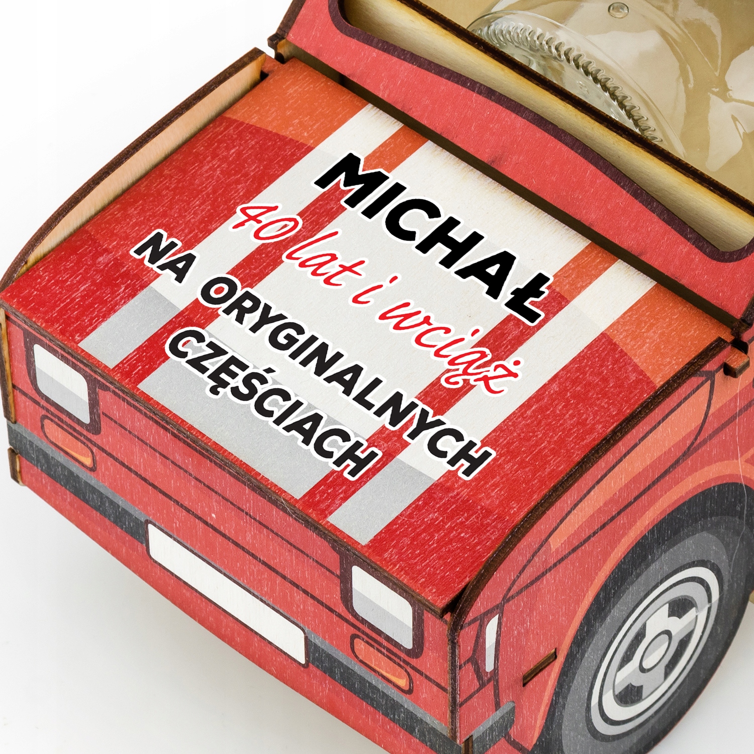 MALUCH wódowóz kieliszki PREZENT na urodziny 40