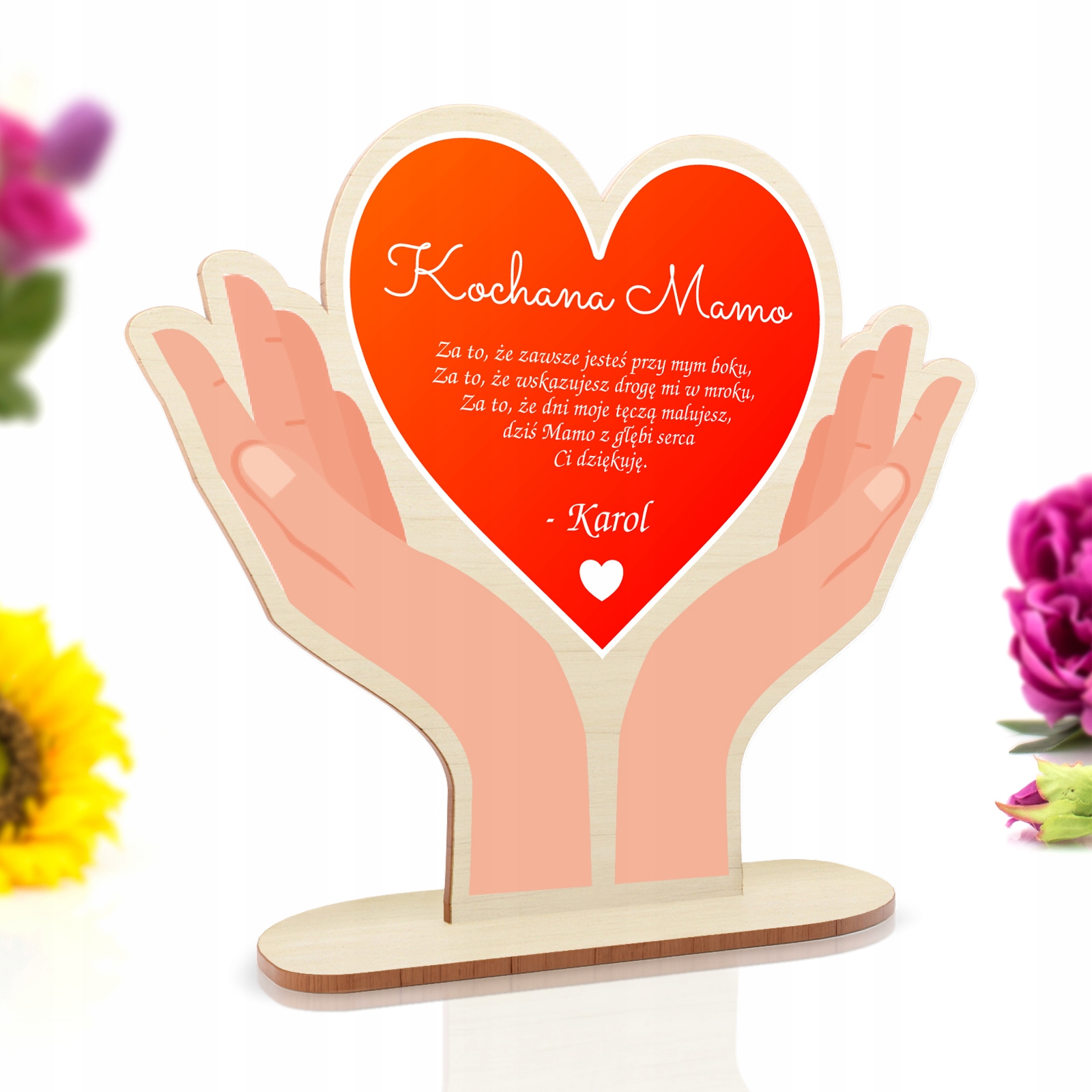 PREZENT NA DZIEŃ MAMY STATUETKA Z TWOIM PODPISEM