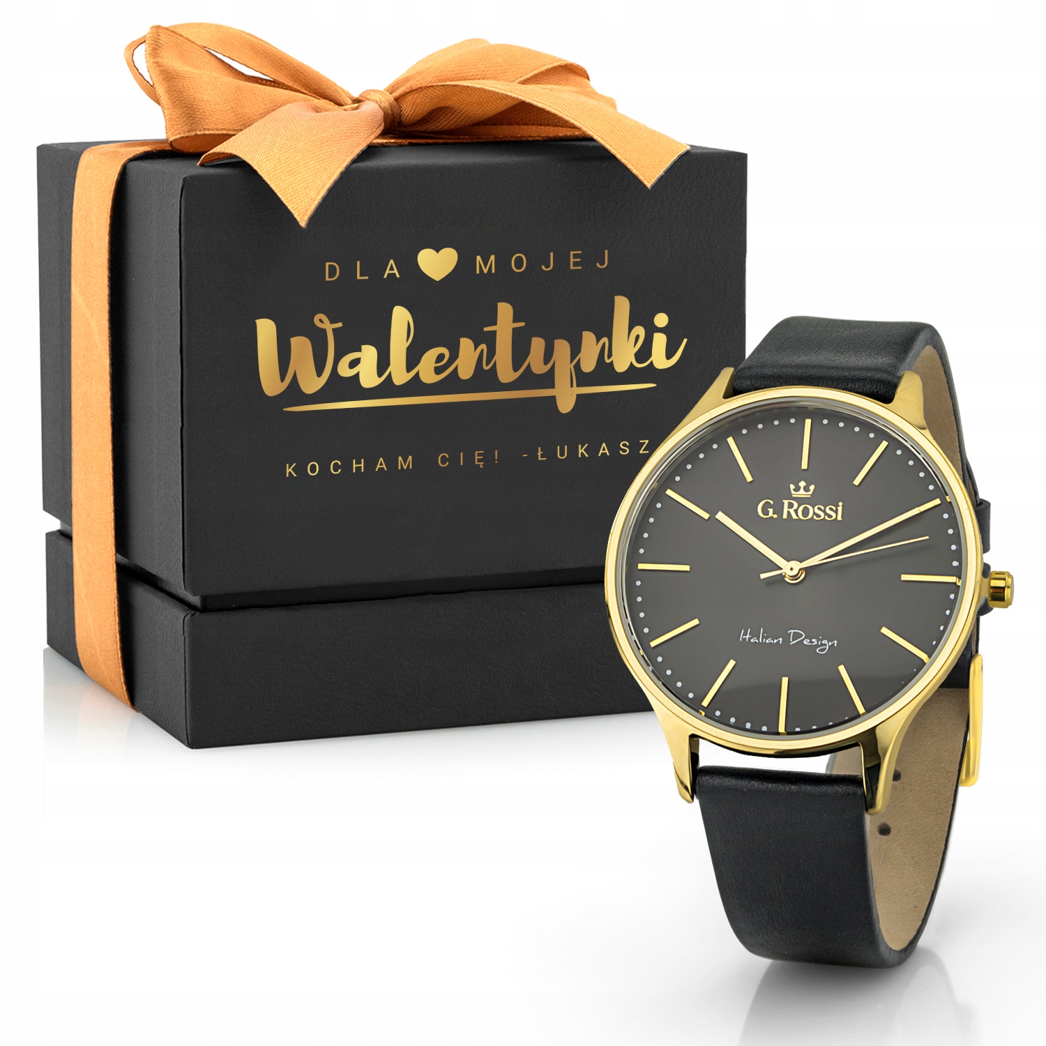 ZEGAREK damski G. ROSSI PUDEŁKO GRAWER WALENTYNKI