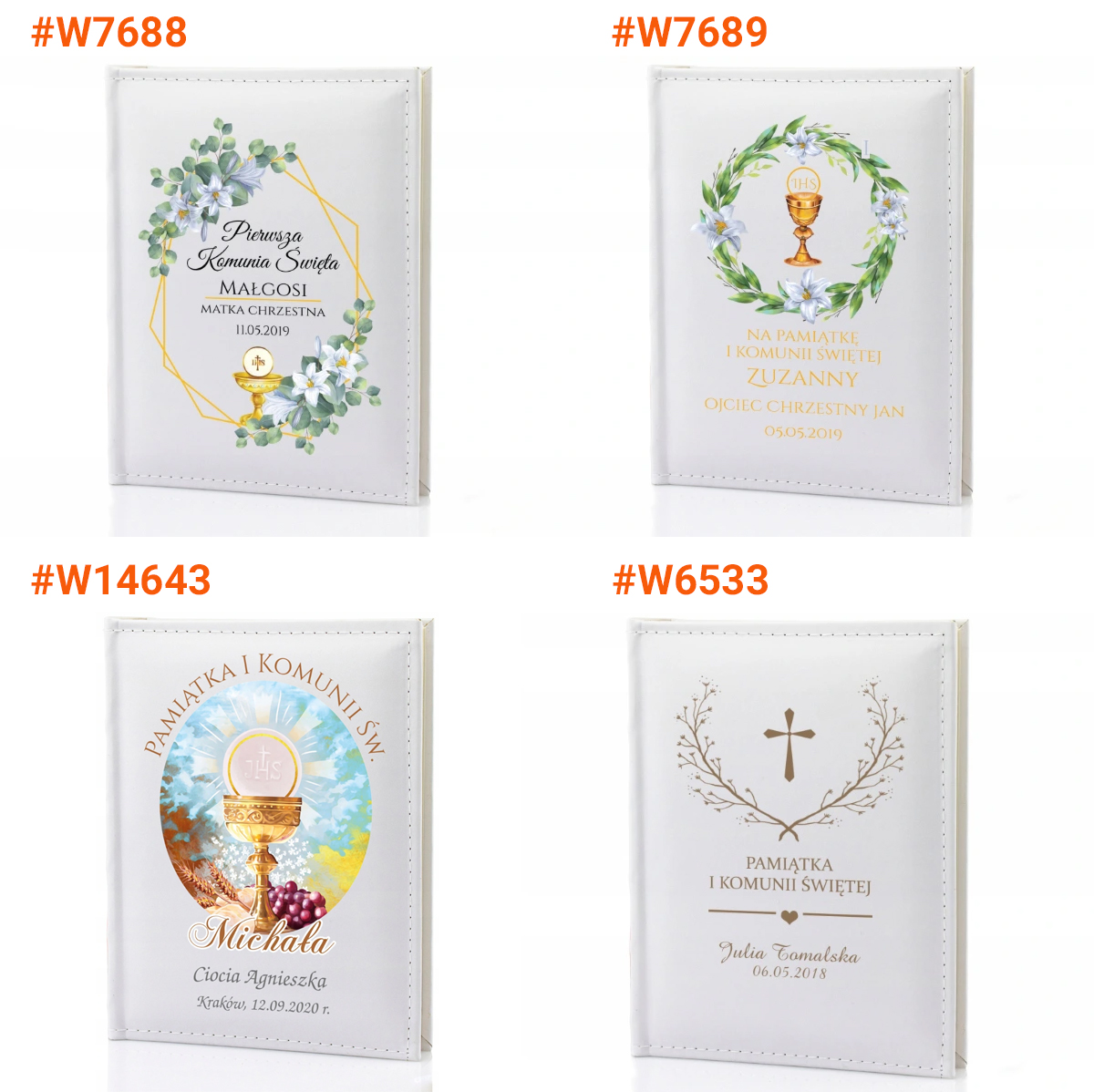 FOTO ALBUM na zdjęcia Pamiątka I Komunii + GRAWER