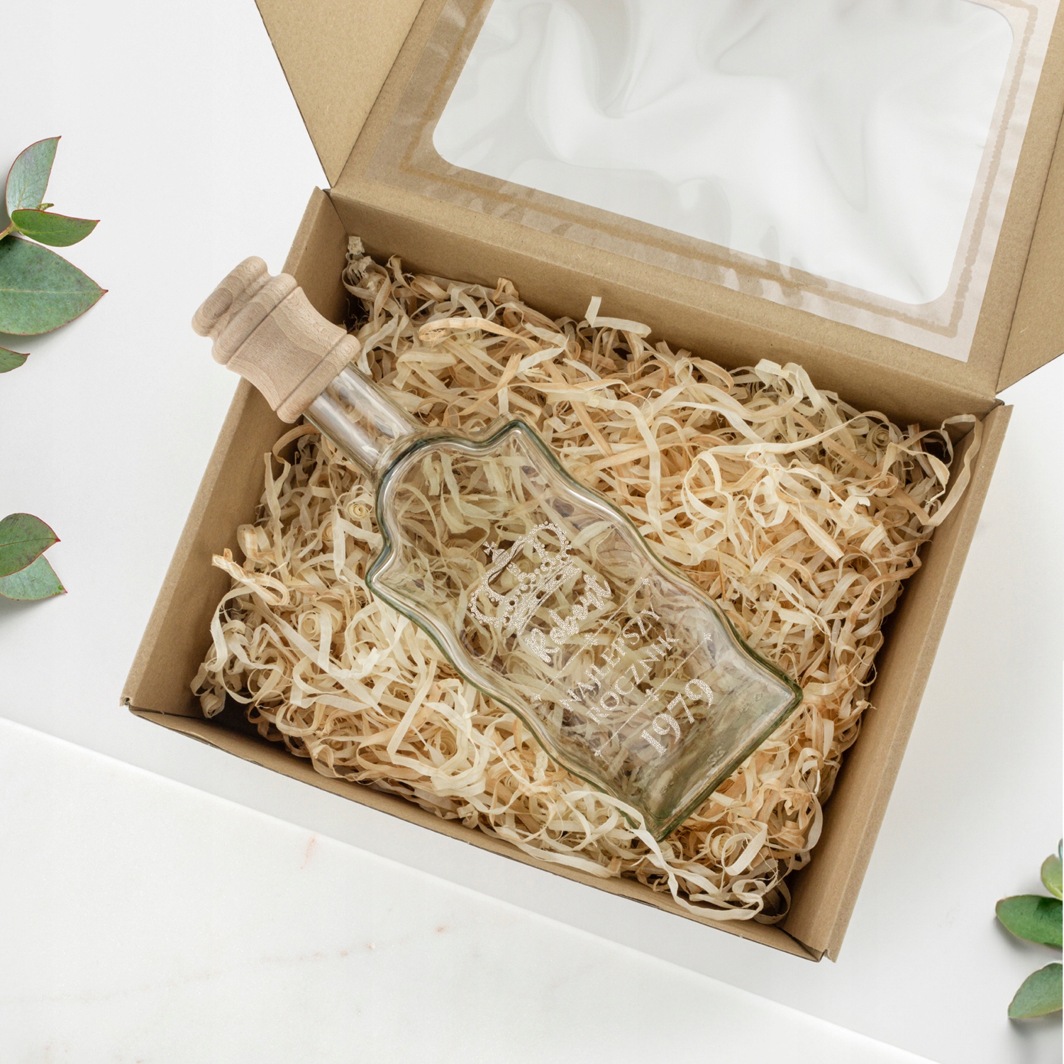 KARAFKA z GRAWEREM W PUDEŁKU PREZENT na URODZINY DLA NIEGO 18-99