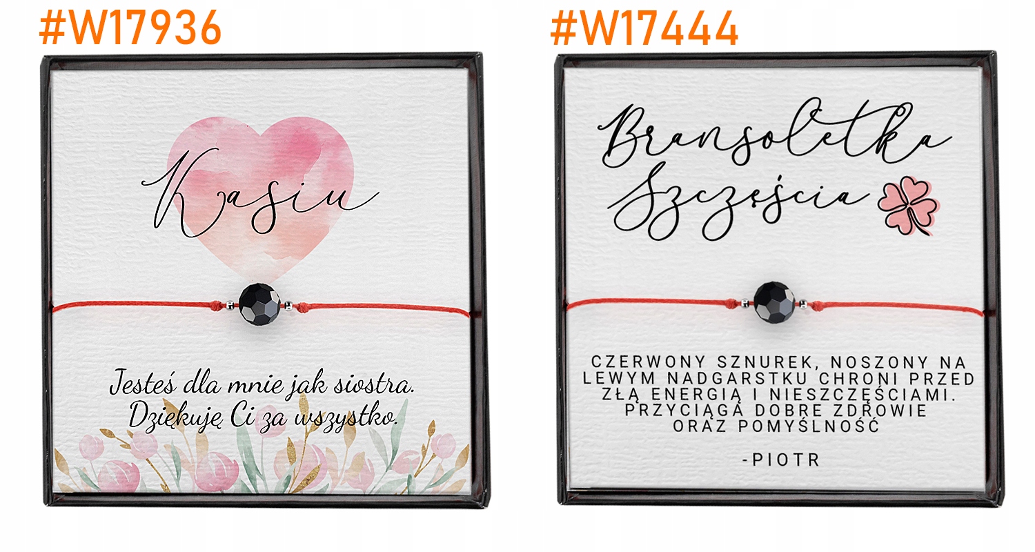 AMULET BRANSOLETKA na SZCZĘŚCIE turmalin DEDYKACJA