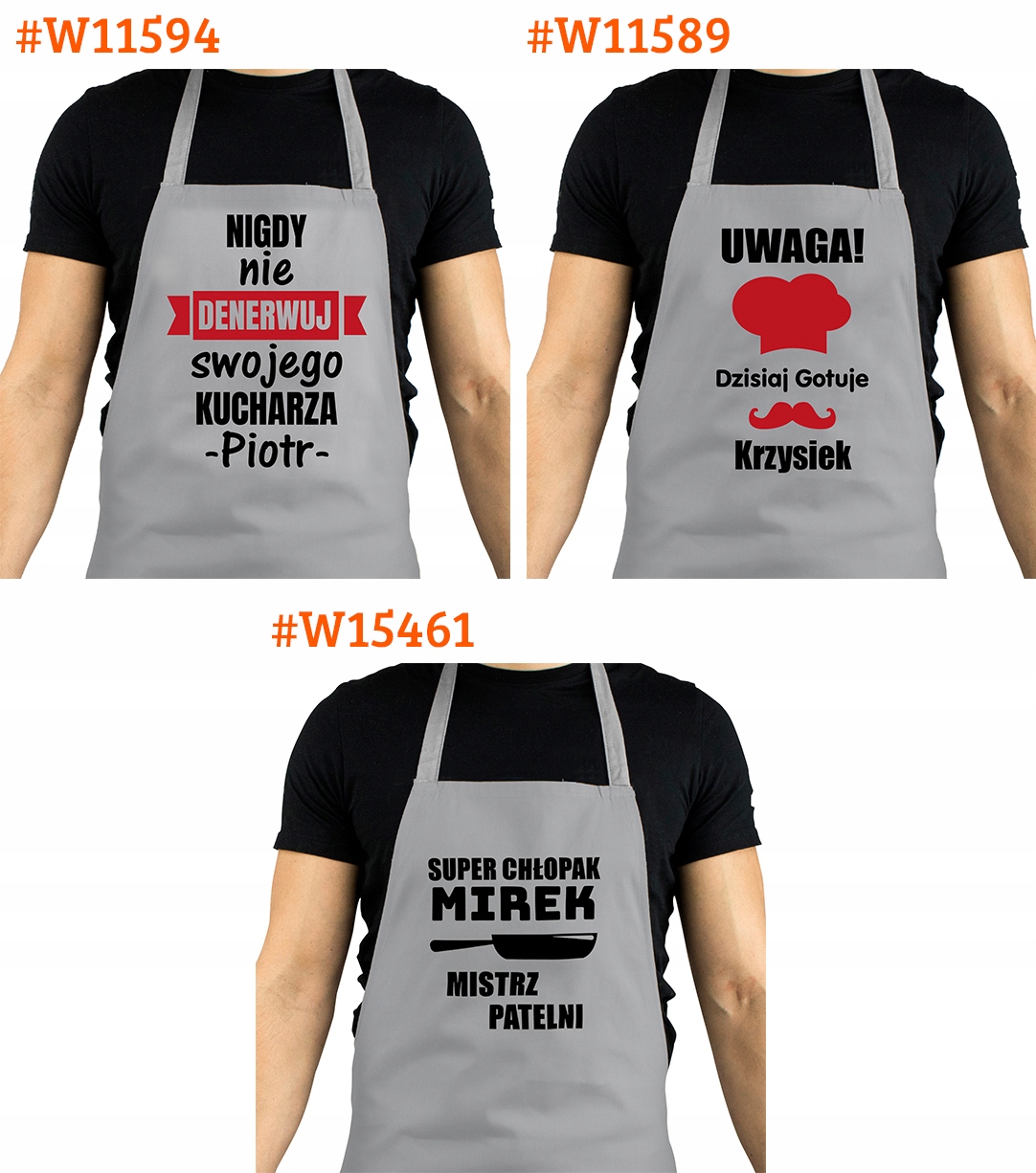 FARTUCH kuchenny prezent na urodziny RÓŻNE WZORY