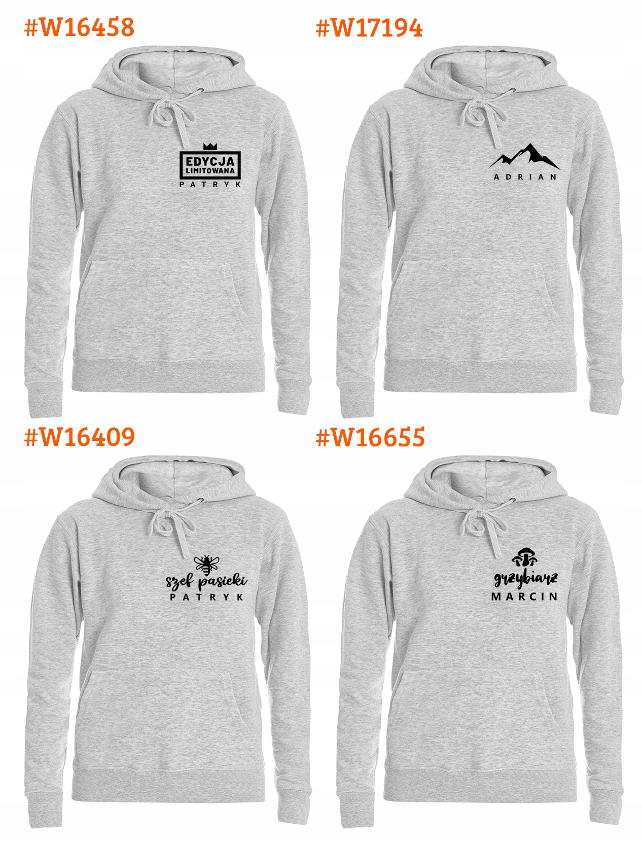 BLUZA z KAPTUREM MĘSKA XL +IMIĘ PUDEŁKO na PREZENT