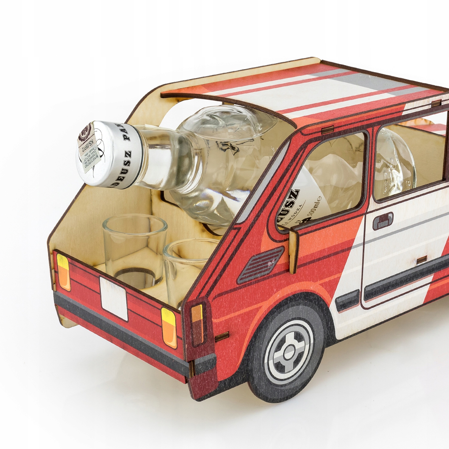 MALUCH wódowóz kieliszki PREZENT na urodziny 40