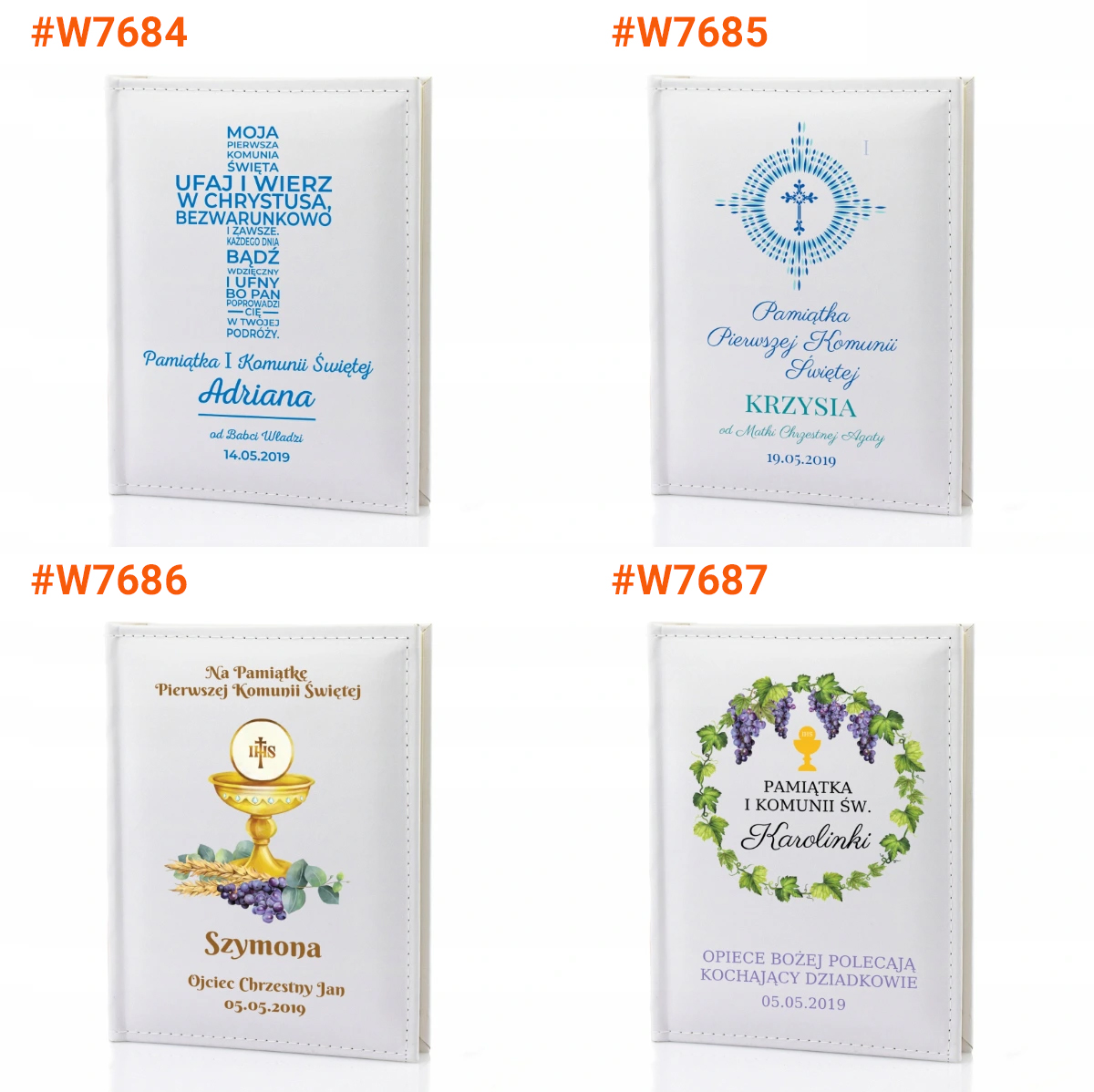 FOTO ALBUM na zdjęcia Pamiątka I Komunii + GRAWER