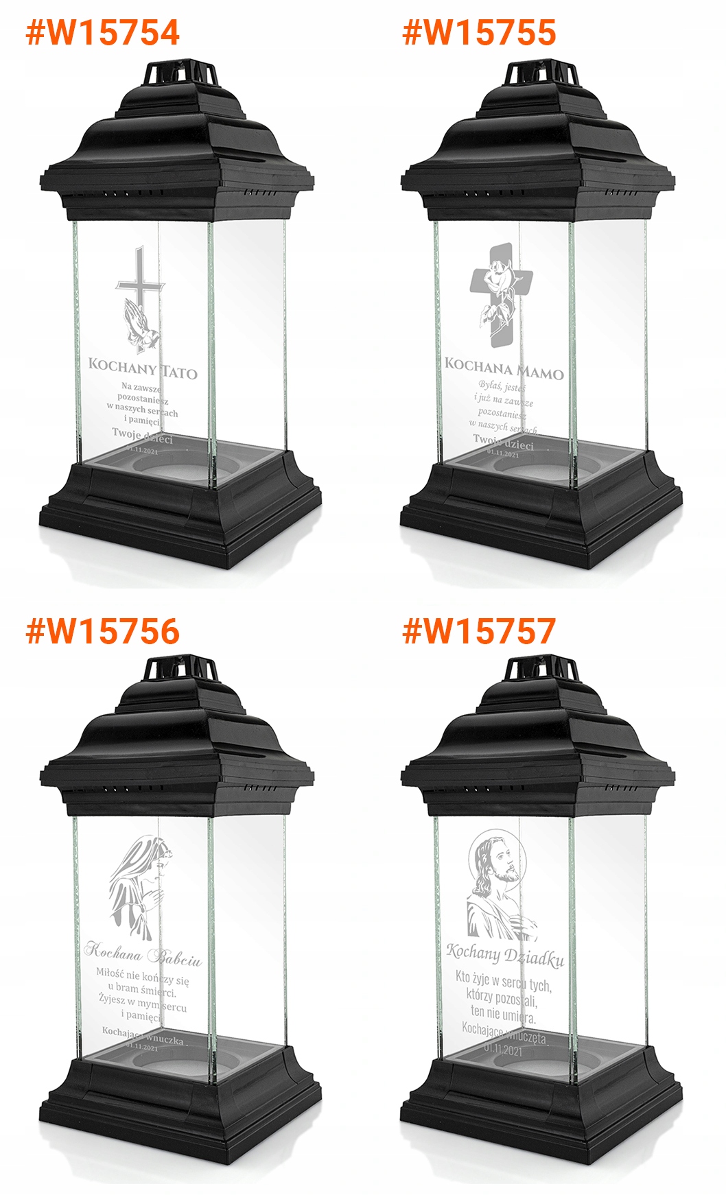 Znicz lampion dla DZIADKA kapliczka z GRAWEREM