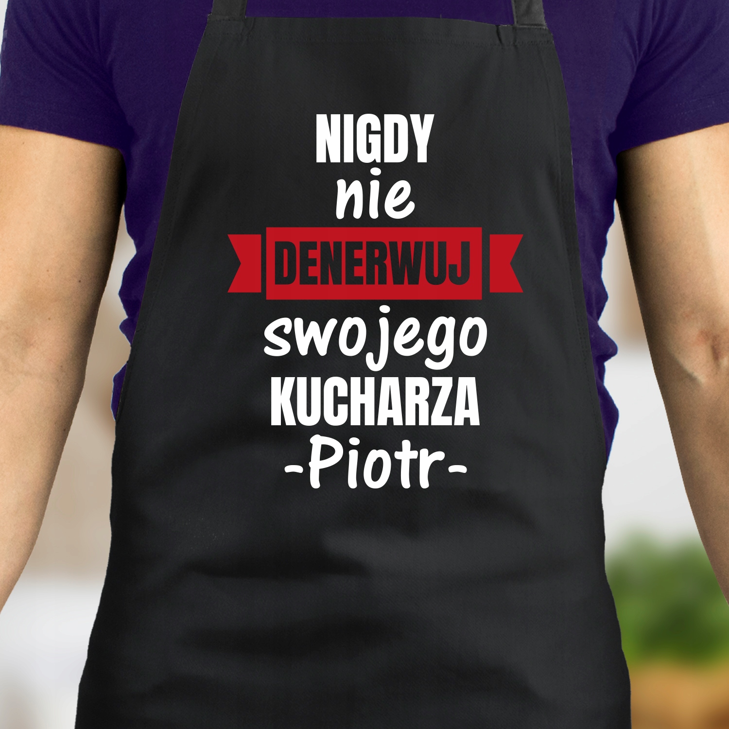 FARTUCH KUCHENNY DLA FACETA PREZENT Z NADRUKIEM