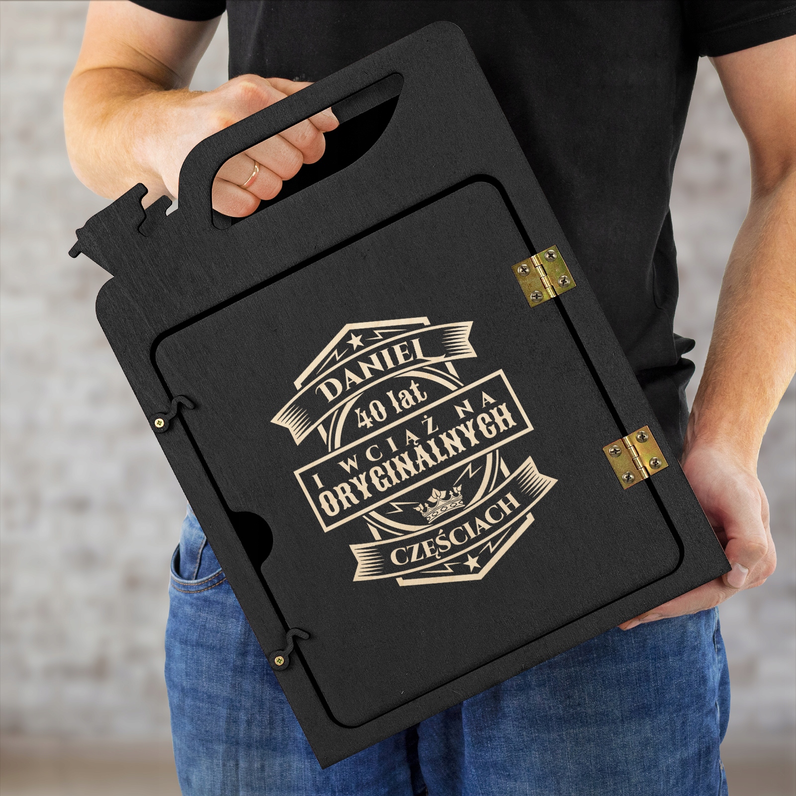 KANISTER BAREK dla FACETA prezent URODZINY +GRAWER