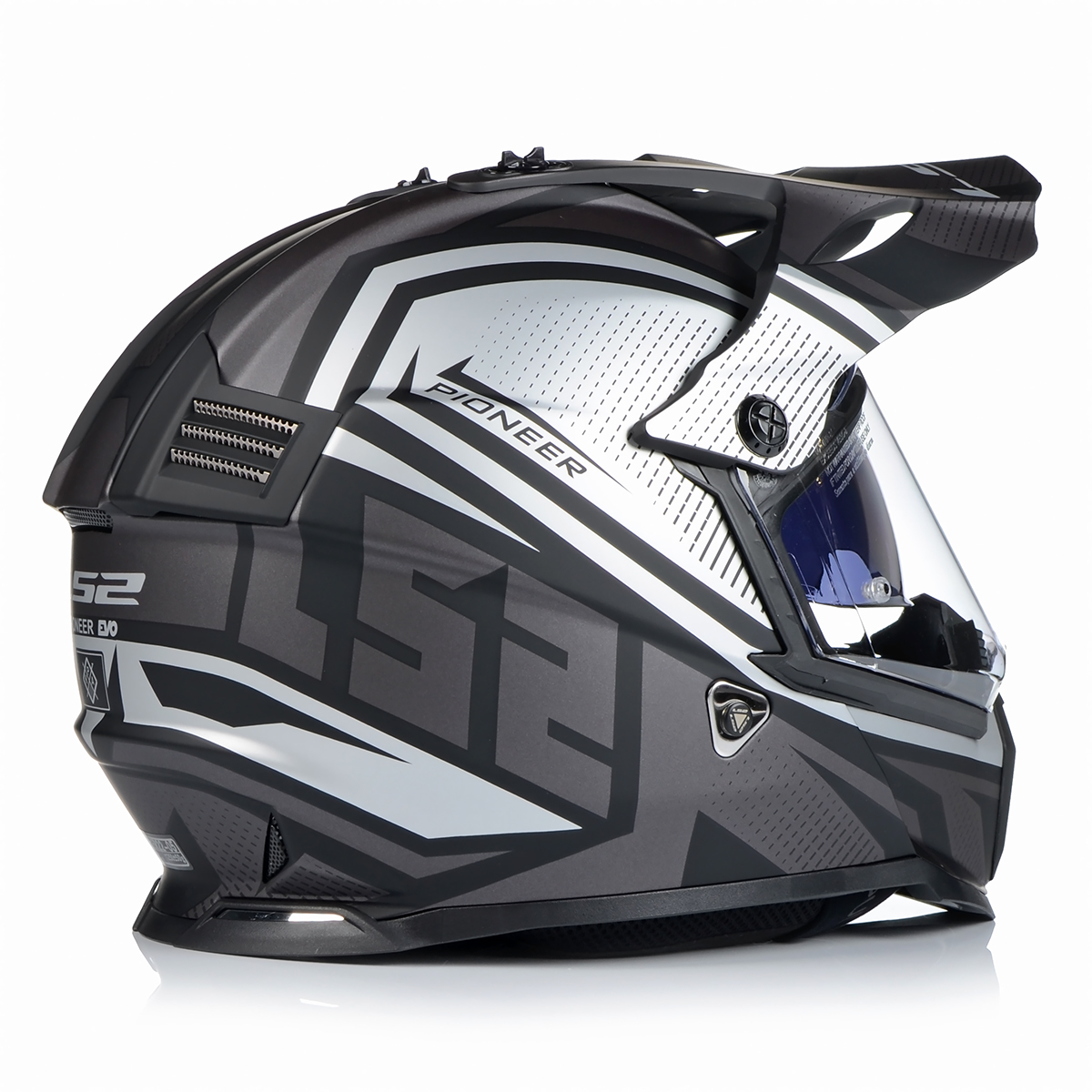 LS2 MX436 Enduro MX Quad Helm Crosshelm mit Sonenblende Visier Gr.XXS