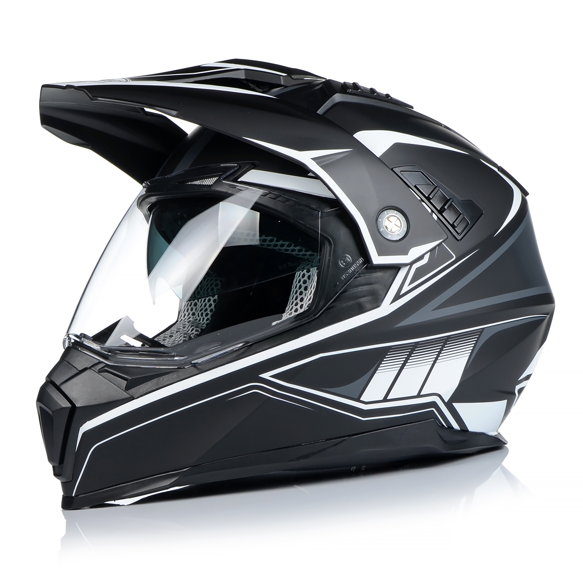 NAXA CO3/J Enduro MX Quad Helm Crosshelm mit Sonenblende Visier Gr.XS