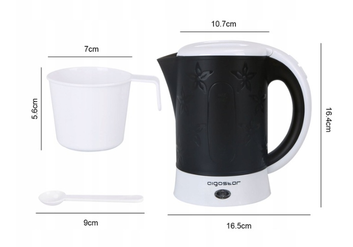 Czajnik Elektryczny Turystyczny Mały 0,6 L 650W