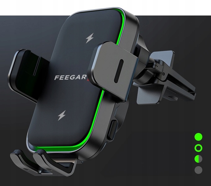 Uchwyt Samochodowy Na Telefon Feegar Qh400 Ładowarka Indukcja Szyba Kokpit