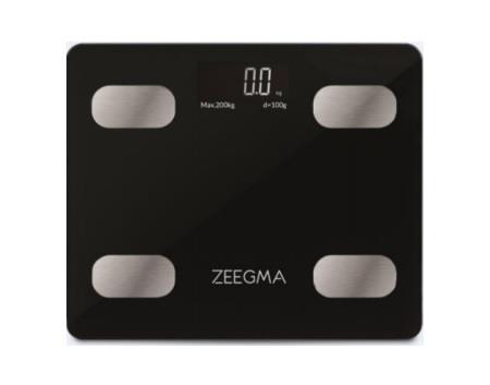 Waga Analityczna Łazienkowa Smart Czarna 17W1 Ios Android Zeegma