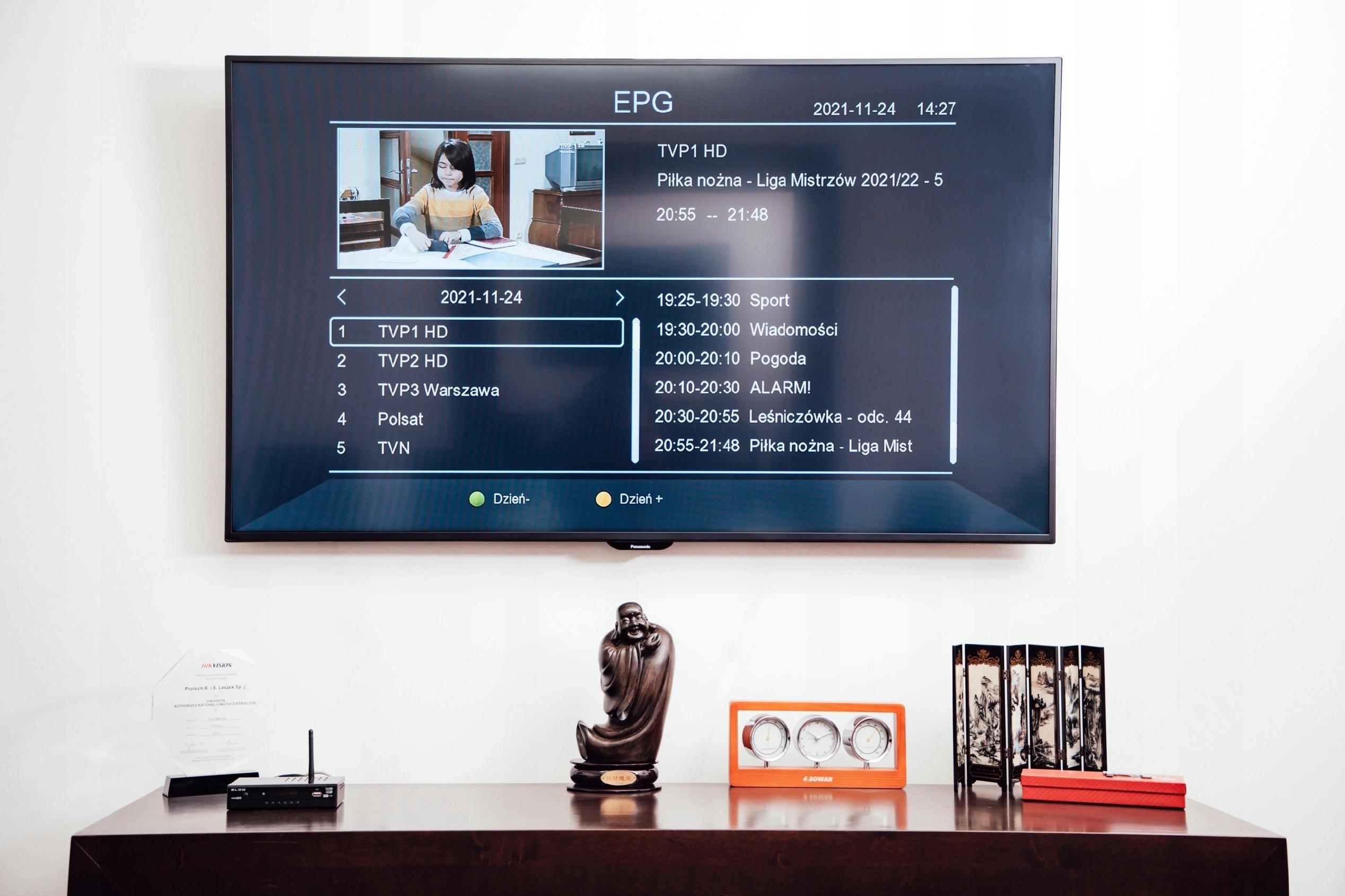 Tuner Dekoder Cyfrowy Tv Hd Dvb-T2 Hdmi H.265 Hevc