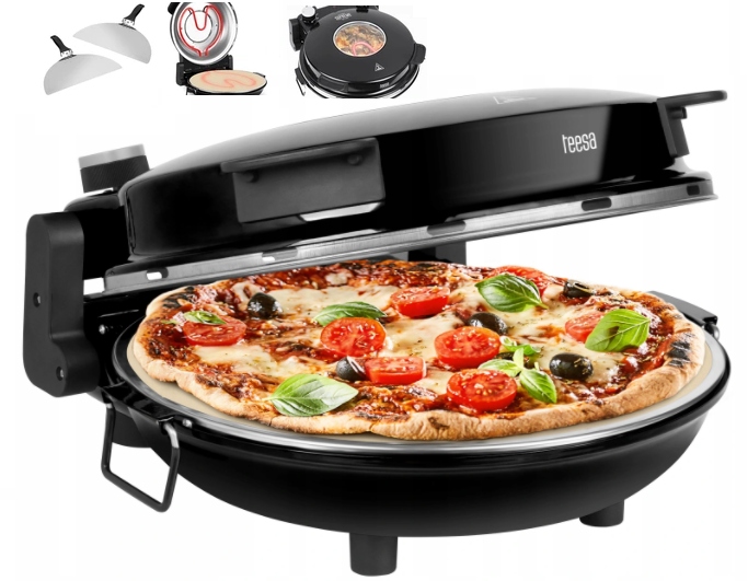 Piec Do Pizzy Teesa Supreme 400°C 1200W 2 Łopatki