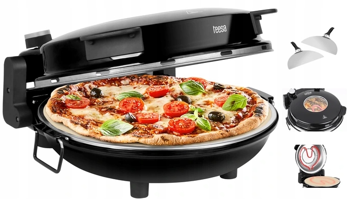 Piec Do Pizzy Teesa Supreme 400°C 1200W 2 Łopatki