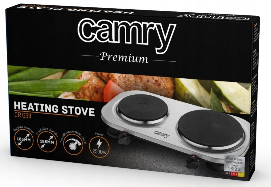 Kuchenka Elektryczna Dwupalnikowa 2500W Camry 6511