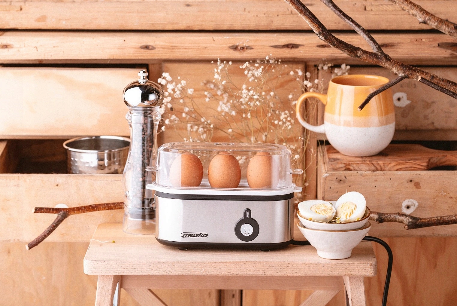 Jajowar Do Gotowania Do 3 Jajek Automat 350W Mesko