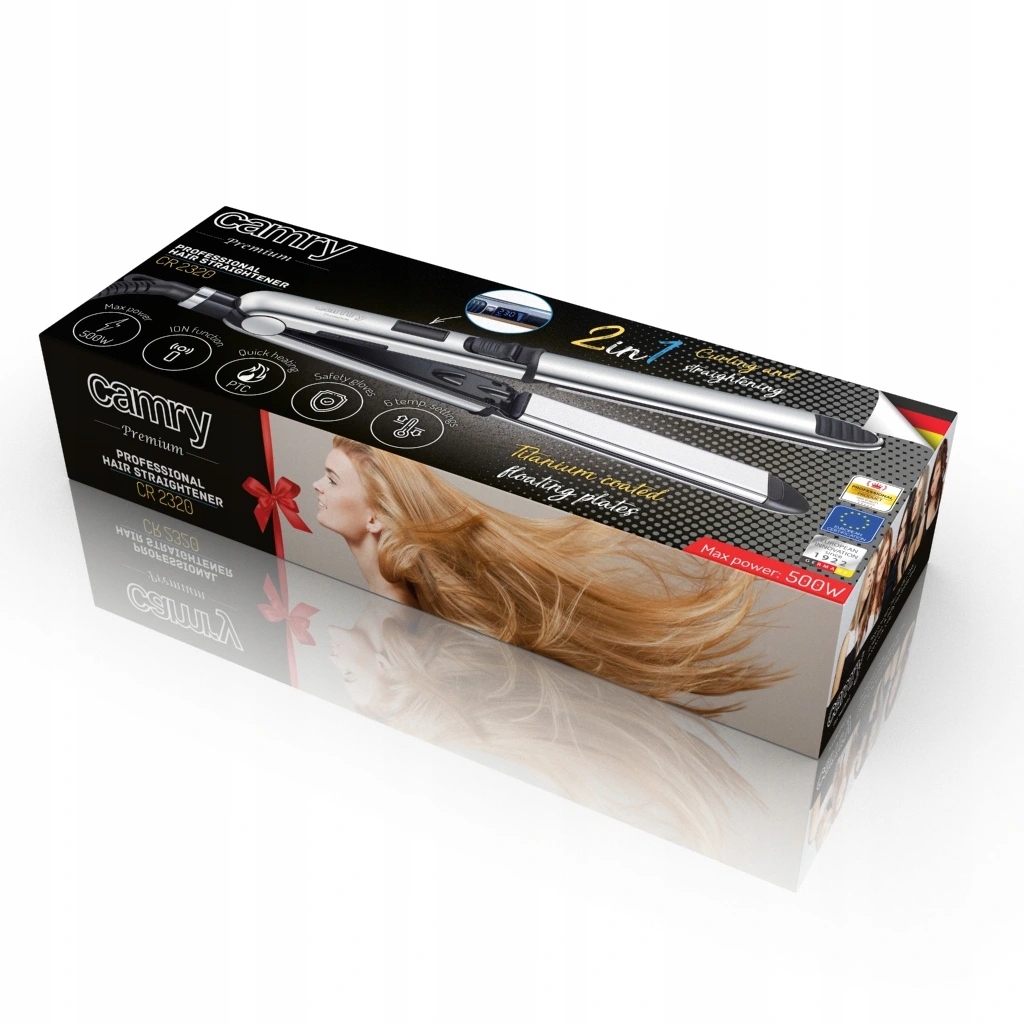 Prostownica Do Włosów Lcd Jonizacja Regulacja Temp