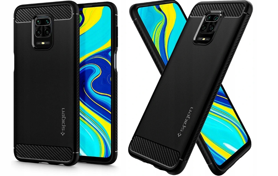 Spigen Etui Do Redmi Note 9S/9 Pro/Max +Szkło 3Mk