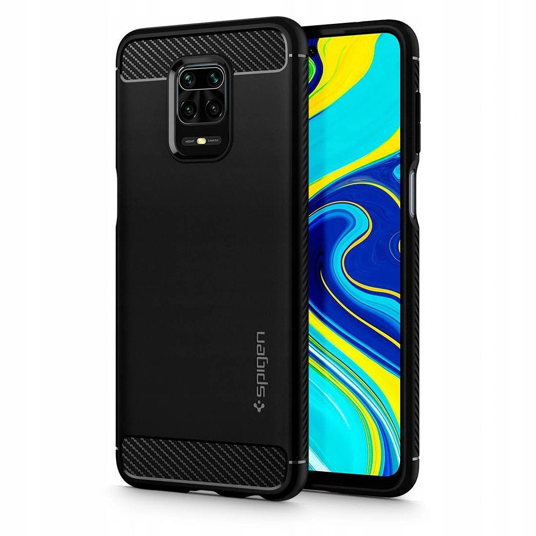 Spigen Etui Do Redmi Note 9S/9 Pro/Max +Szkło 3Mk