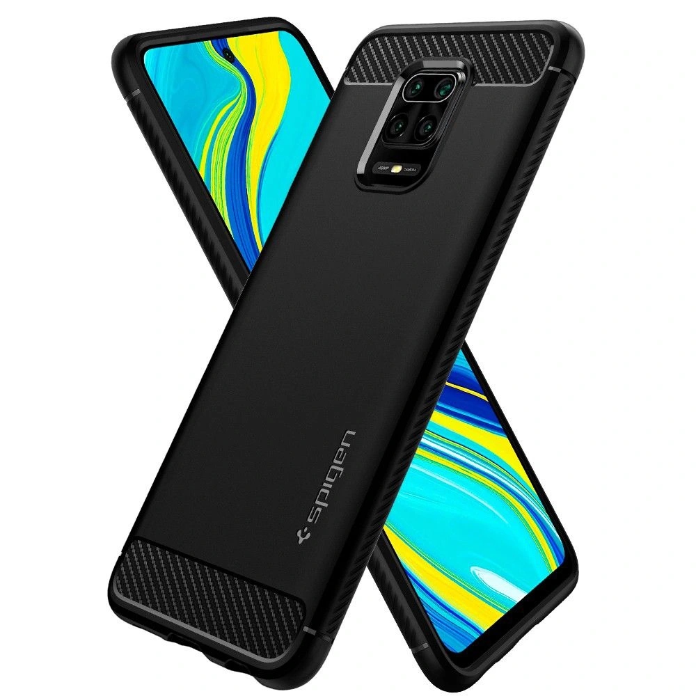 Spigen Etui Do Redmi Note 9S/9 Pro/Max +Szkło 3Mk