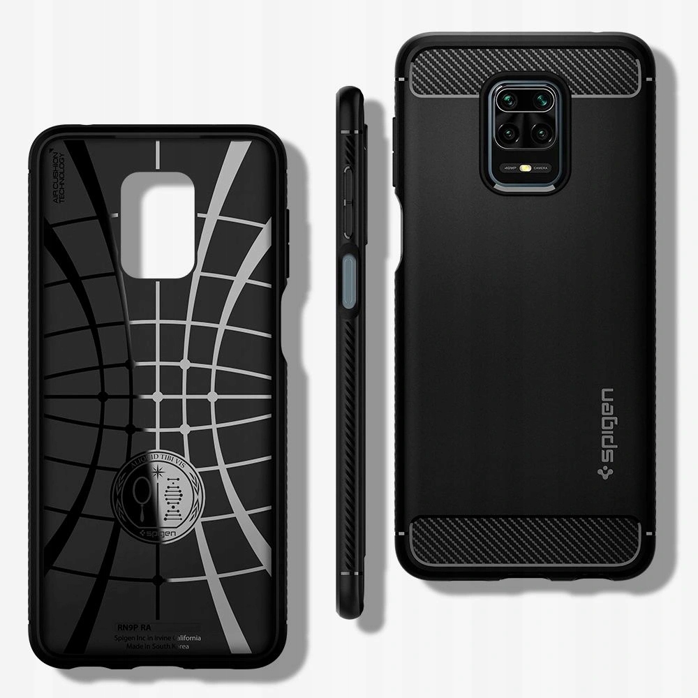 Spigen Etui Do Redmi Note 9S/9 Pro/Max +Szkło 3Mk