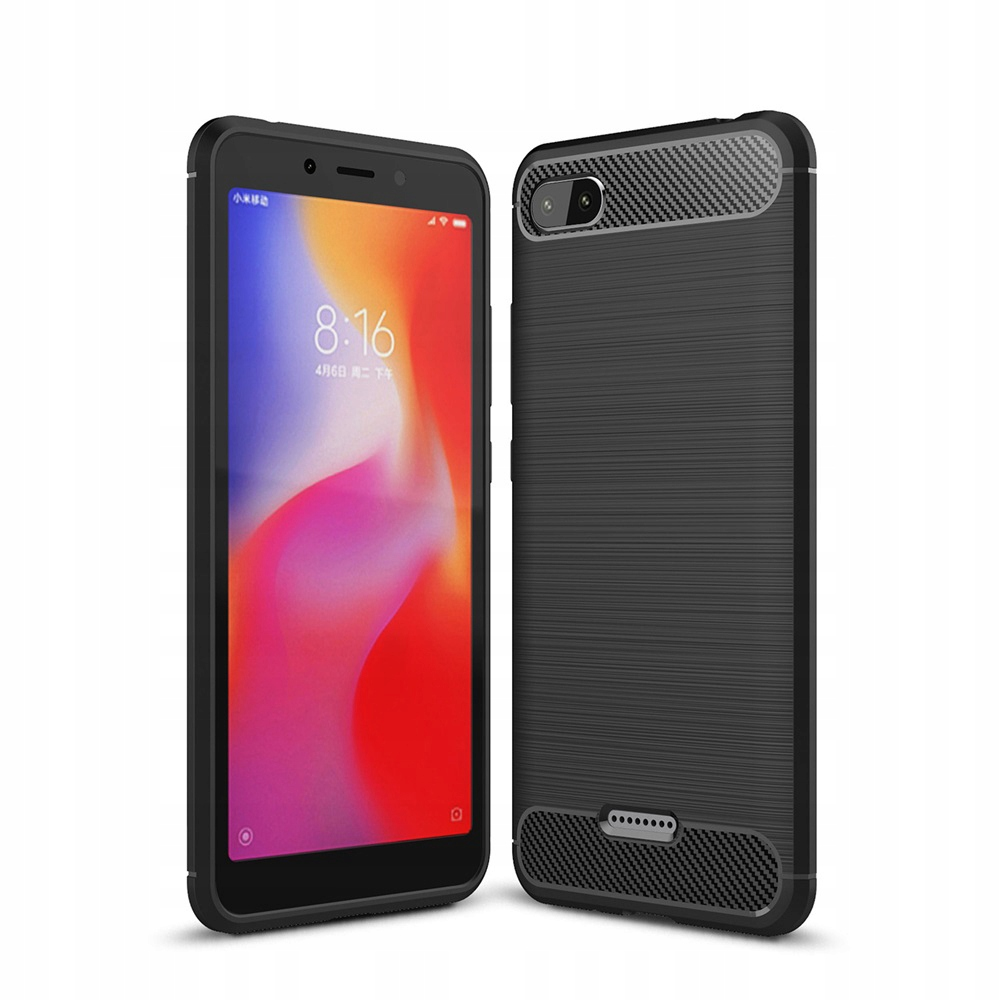 Tpucarbon - Etui Case - Xiaomi Redmi 6A + Szkło
