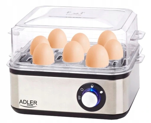 Jajowar Automatyczny Do 8 Jajek 800W Adler Ad4486