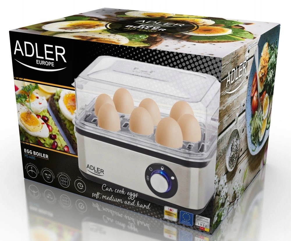 Jajowar Automatyczny Do 8 Jajek 800W Adler Ad4486