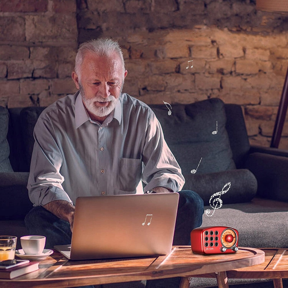 Feegar Głośnik Bluetooth Przenośny Radio Fm Aux Sd