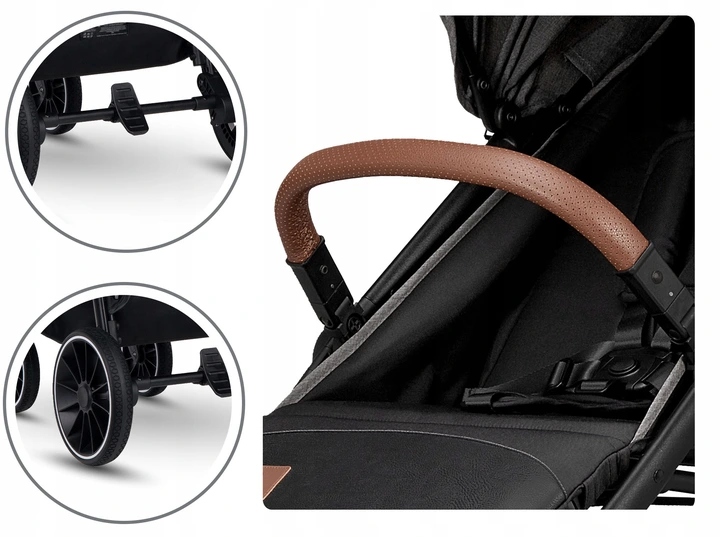 Wózek Spacerowy Lekki Lionelo Alexia Duże Koła