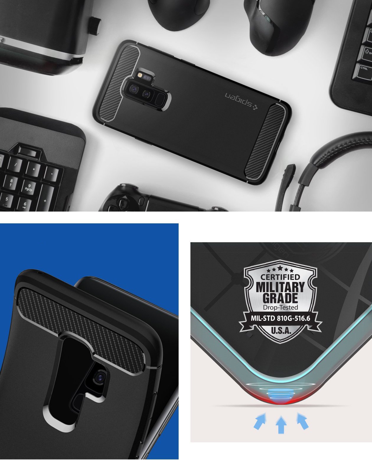 Spigen Rugged Armor Etui Obudowa Do Galaxy S9