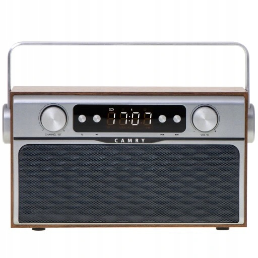 Radio Kuchenne Retro Drewniane Bluetooth Usb Fm Sd