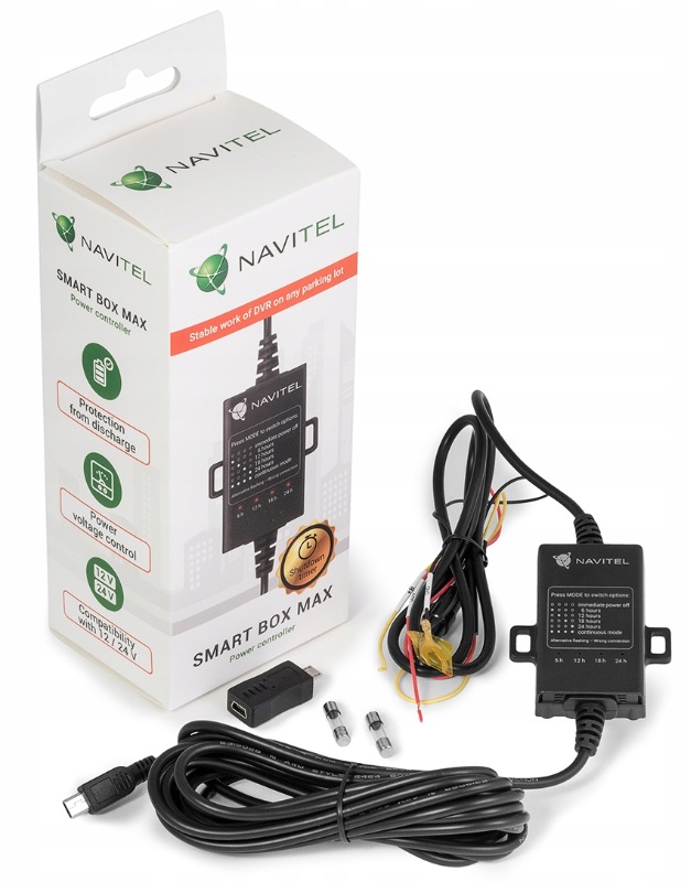 Smartbox Max Navitel Stała Ładowarka Kamerki Sam