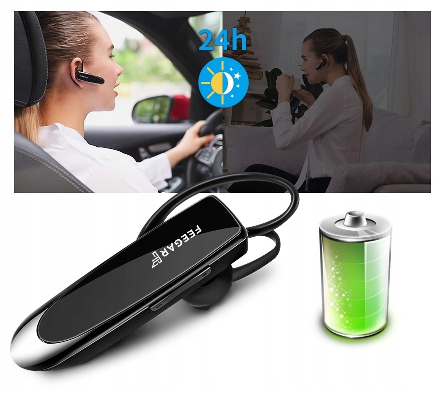 Feegar Bf300 Pro Słuchawka Bluetooth Bt 5.0 Hd 24H