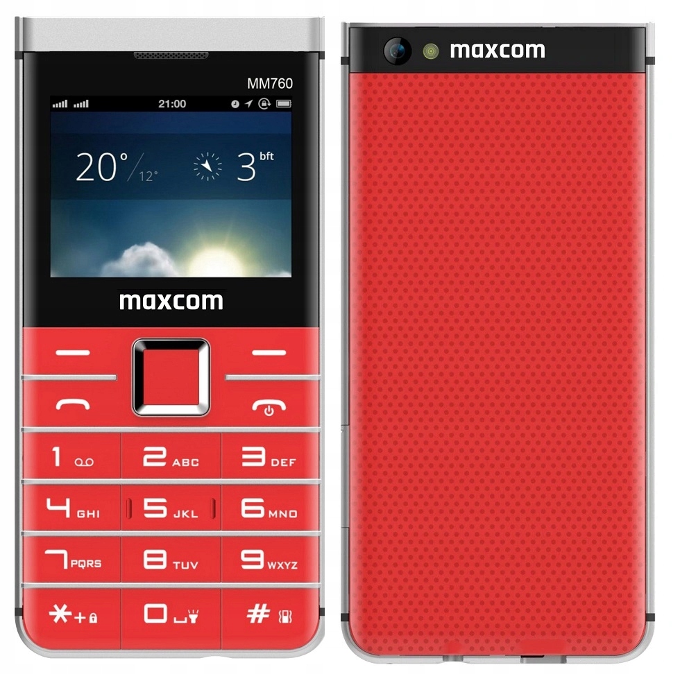 Telefon Dla Babci Dziadka Seniora Maxcom Mm760