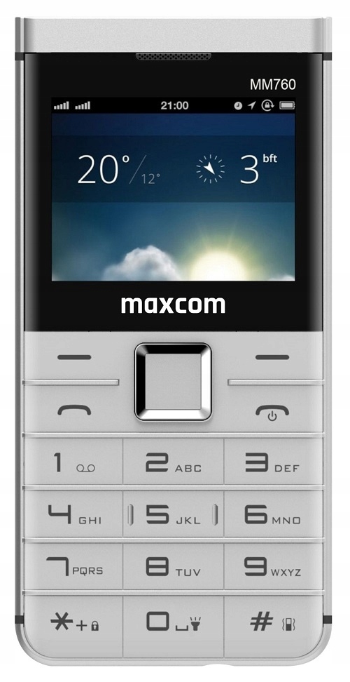Telefon Dla Babci Dziadka Seniora Maxcom Mm760
