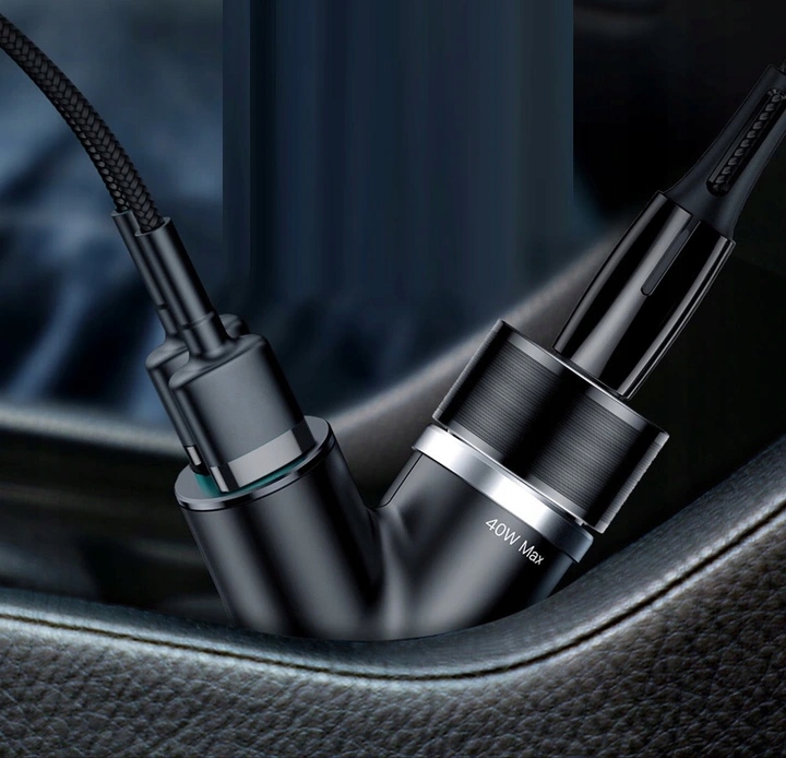 Baseus Ładowarka Samochodowa Zapalniczka 2Xusb 40W
