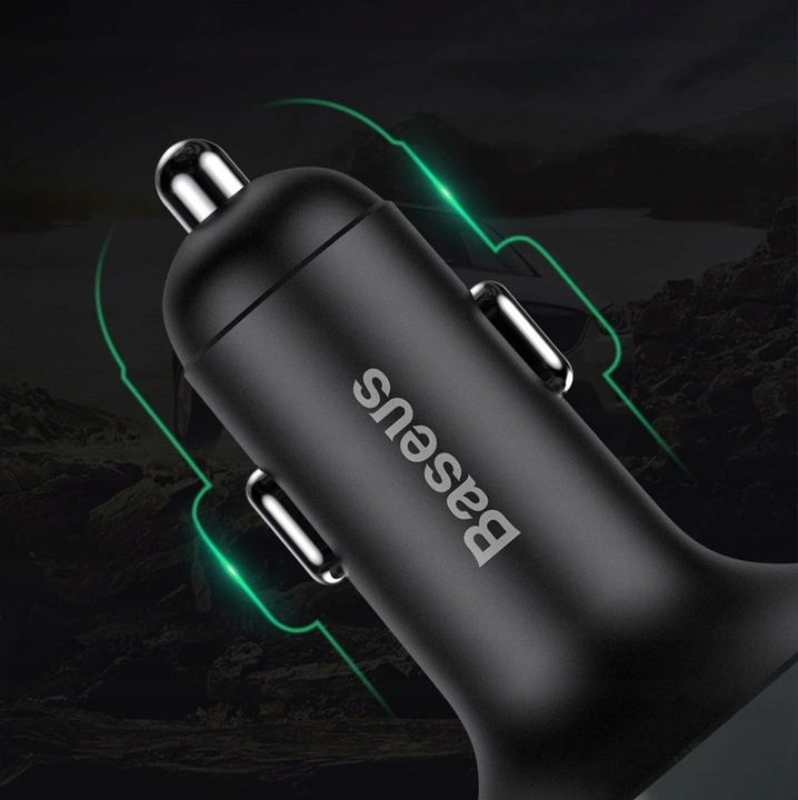 Baseus Transmiter Fm Bluetooth Ładowarka Mp3 2Xusb