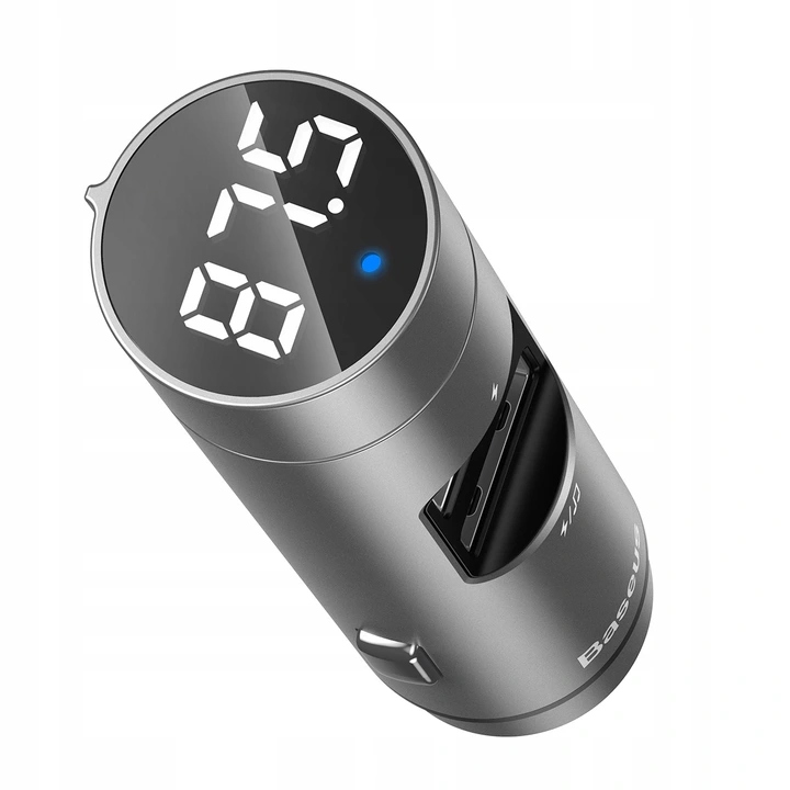 Baseus Transmiter Fm Bluetooth Ładowarka 2X Usb