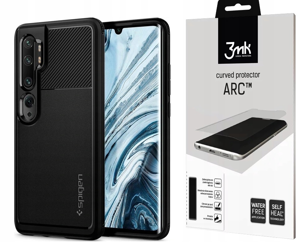 Spigen Rugged Armor Do Xiaomi Note 10/Pro + Folia