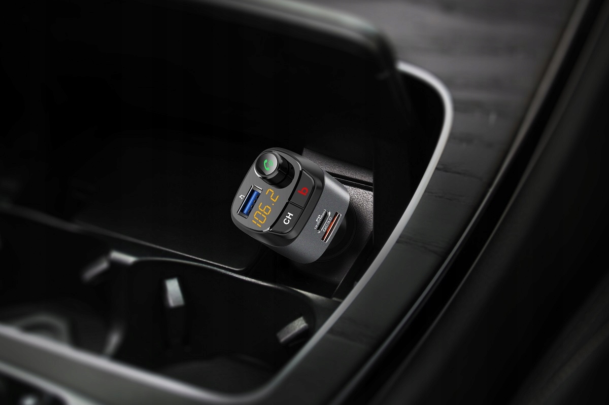 Feegar Transmiter Fm Bluetooth Ładowarka Qc 3.0 Pd