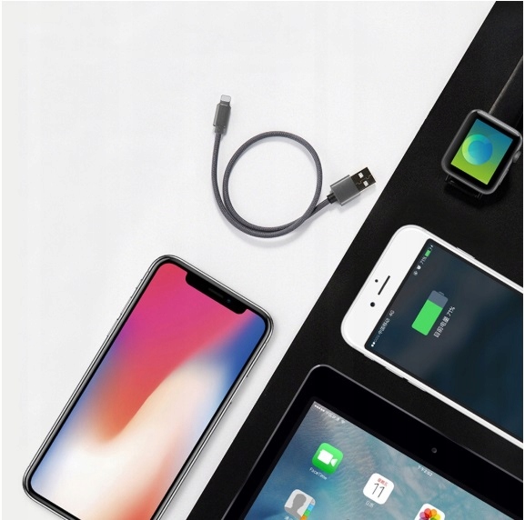 Oryginalny Kabel Rock Usb Do Iphone 7 8 10 X Xs Xi