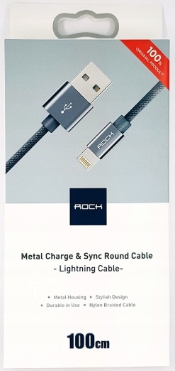 Oryginalny Kabel Rock Usb Do Iphone 5 Se 6S 7 8 X