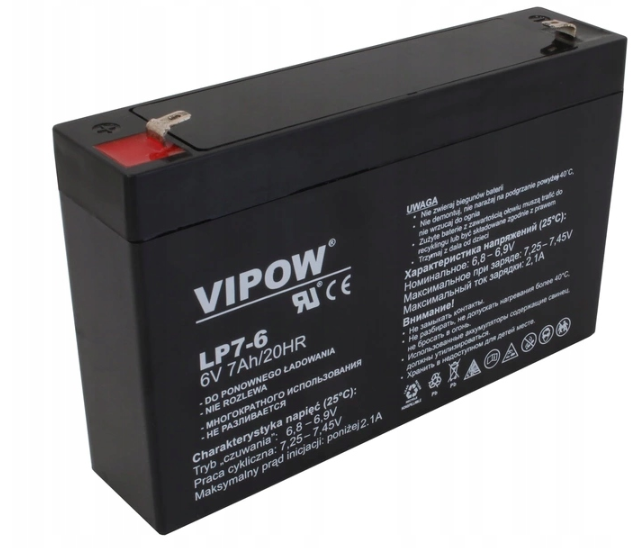 Akumulator Żelowy 6V 7Ah Samochodzik Zabawki