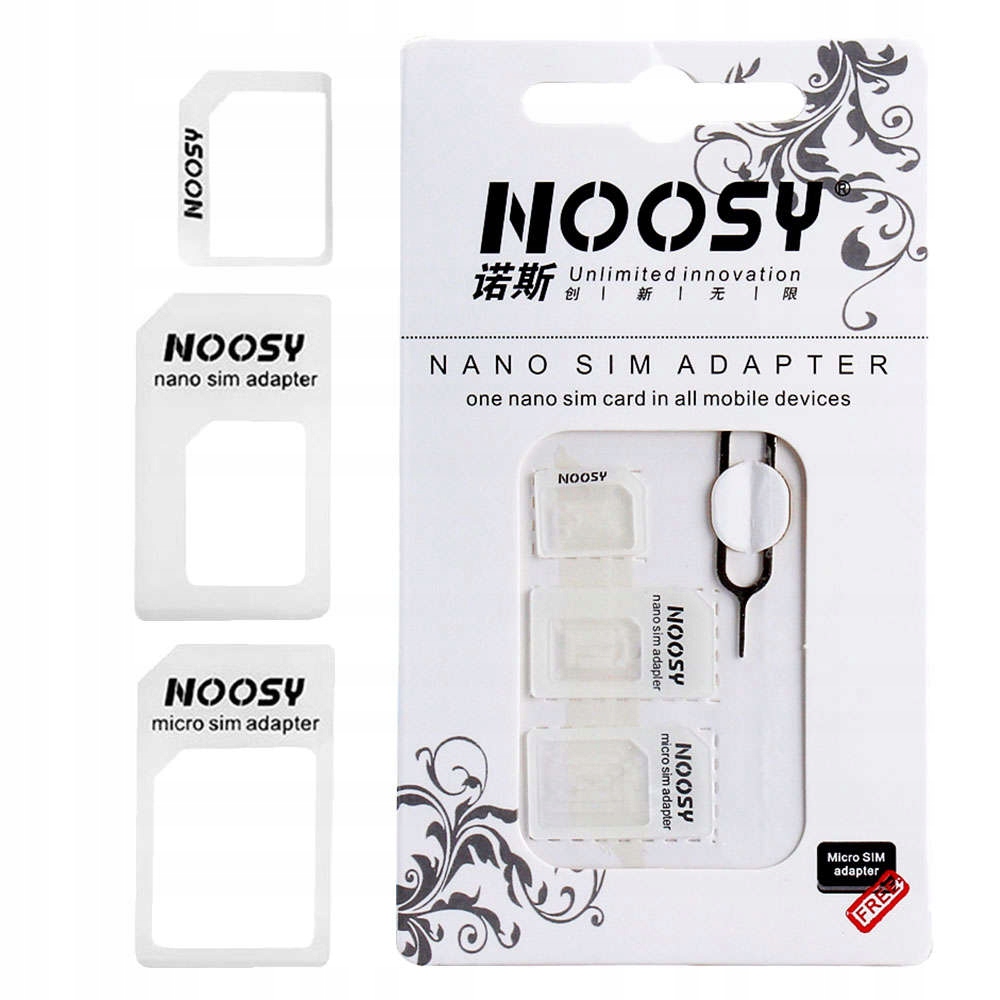 Adaptery Noosy Adapter Karta Sim Microsim Nanosim