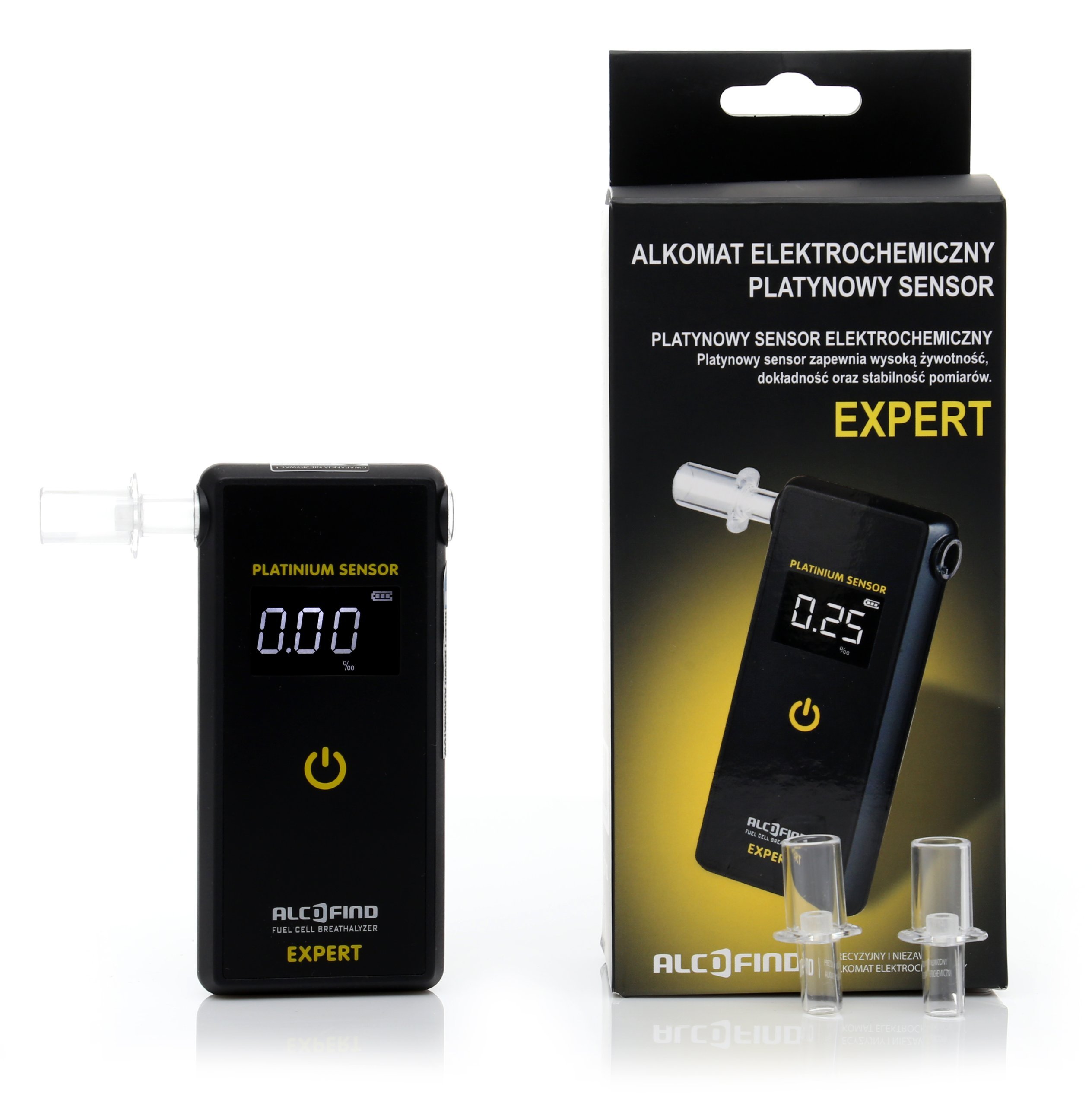 Alkomat Alcofind Expert Platynowy Sensor Kalibracj