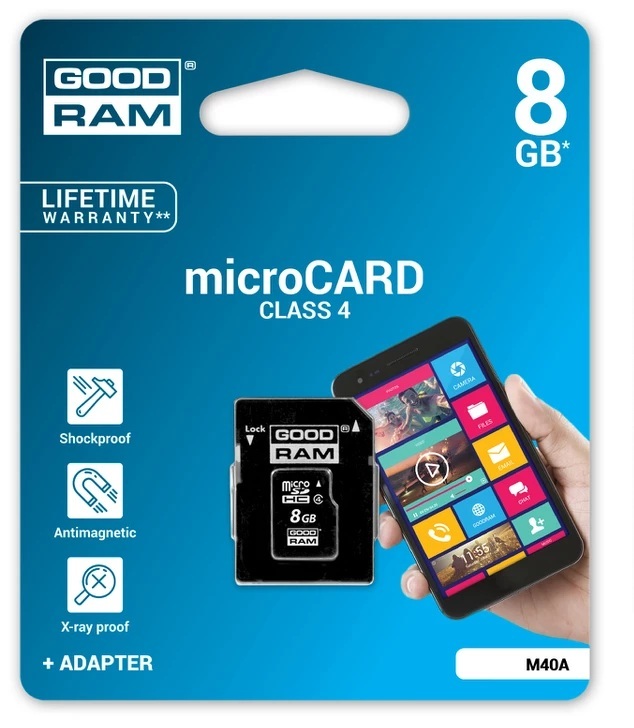 8Gb Karta Pamięci Microsd Goodram Micro Sdhc +Adap